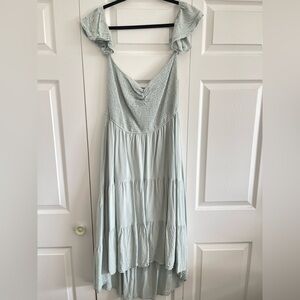 Elegant High Low Dress in Mint